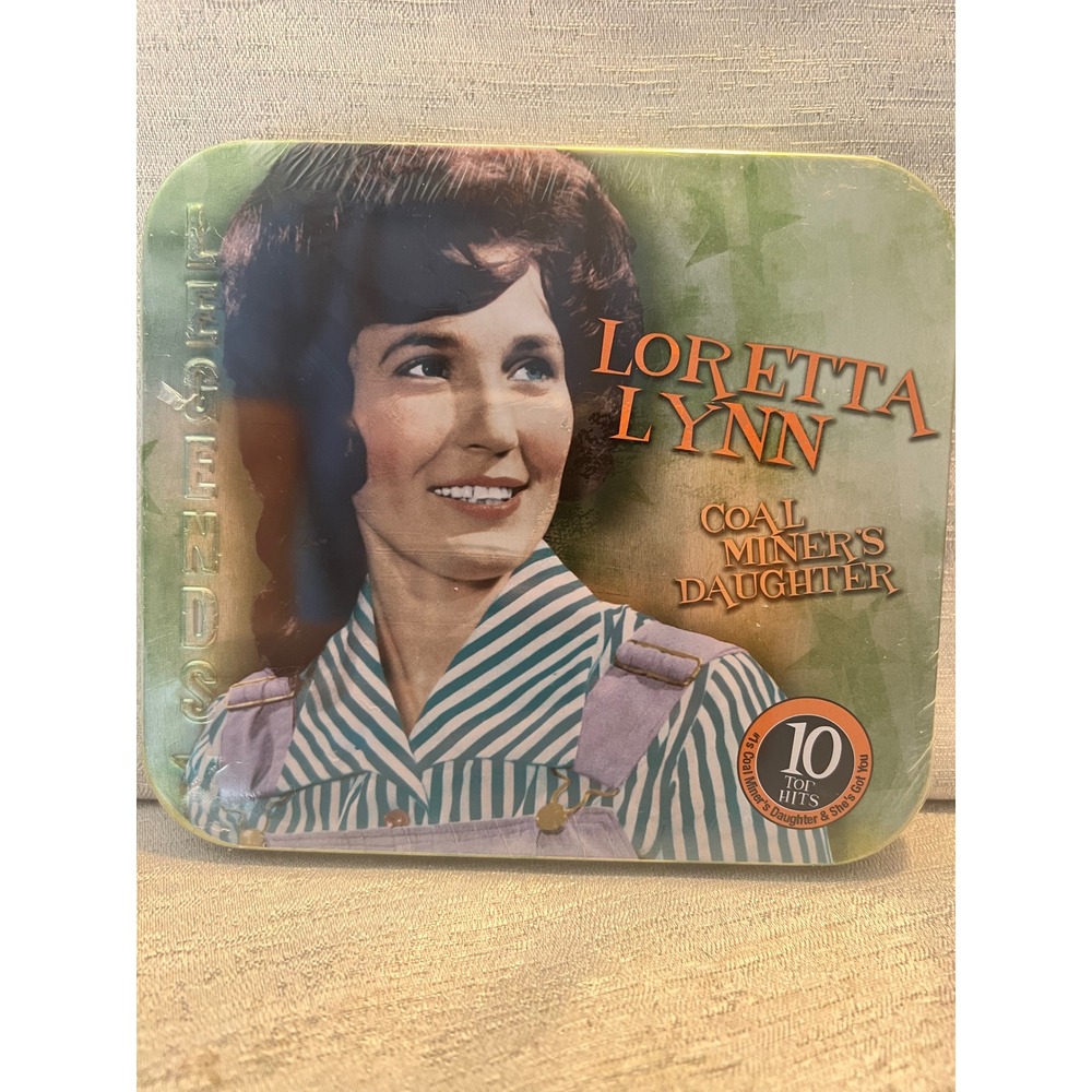 Loretta Lynn Coal Miner's Daughter 10 Top Hits CD Legends Collector Tin New